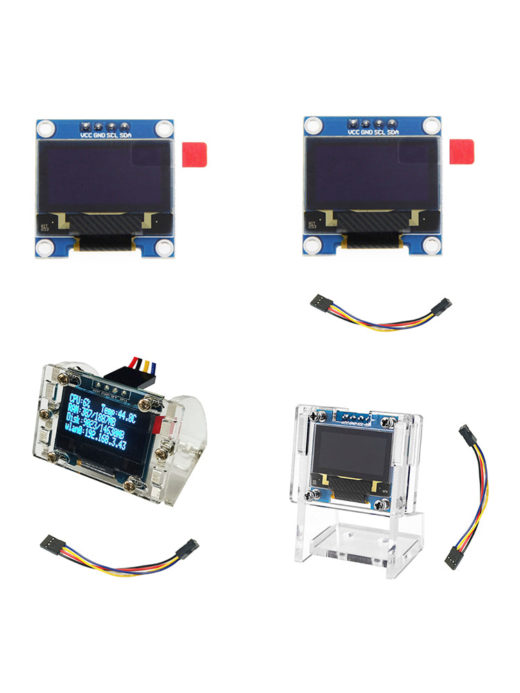 Module d'affichage OLED 0,96 pouce pour Raspberry Pi 4B, affichage des informations sur le disque dur IP