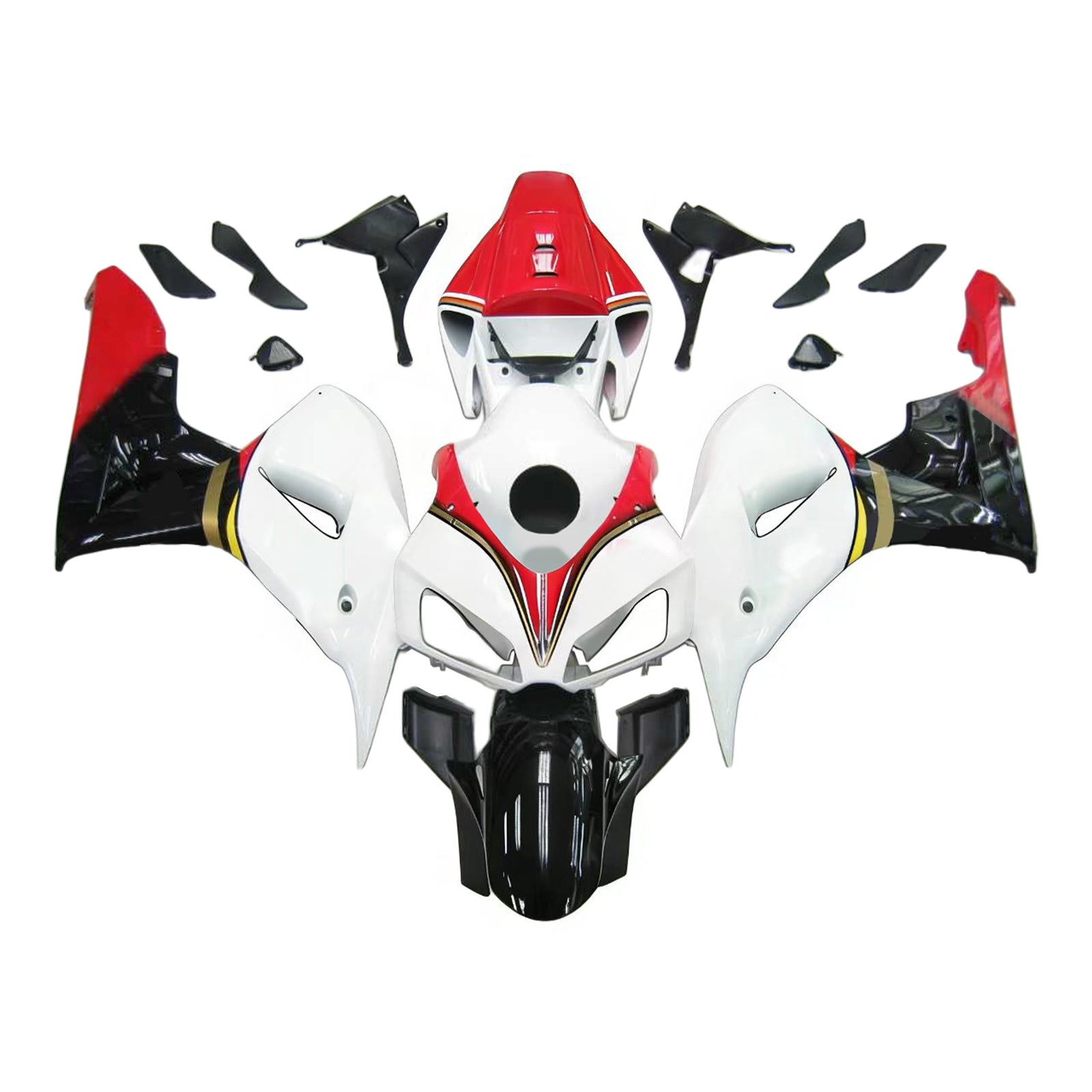 Kit de carénage par injection, carrosserie en plastique ABS pour Honda CBR1000RR 2006-2007