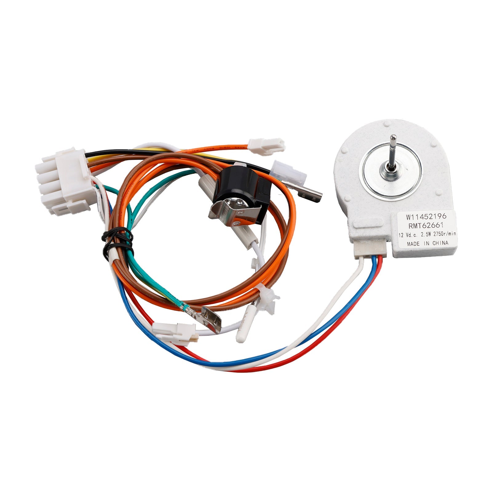 Silnik wentylatora parownika lodówki (W11452196), część zamienna (W10514110, W11374554)