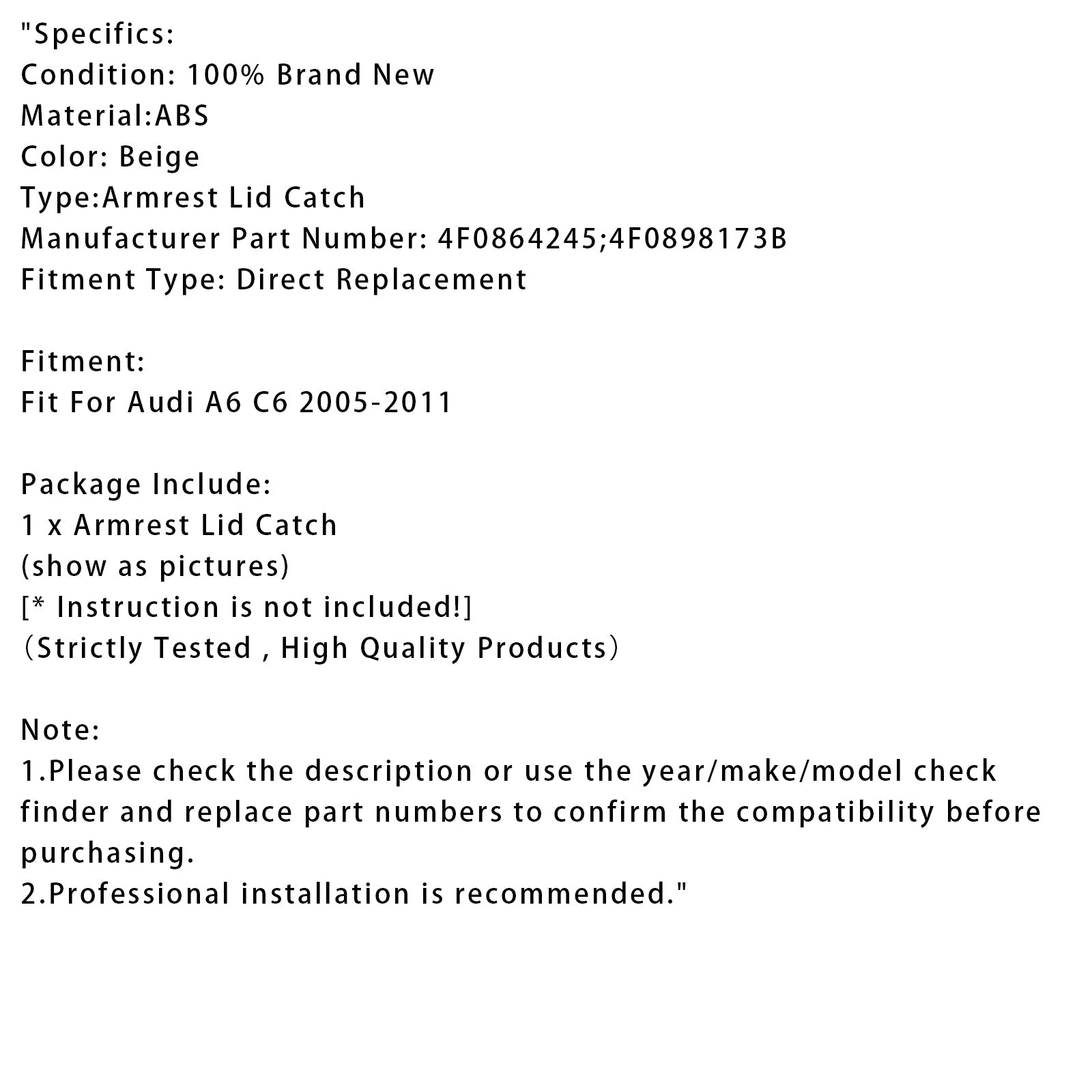 Audi Audi A6 C6 2005-2011 4F0864245 C6F0864245