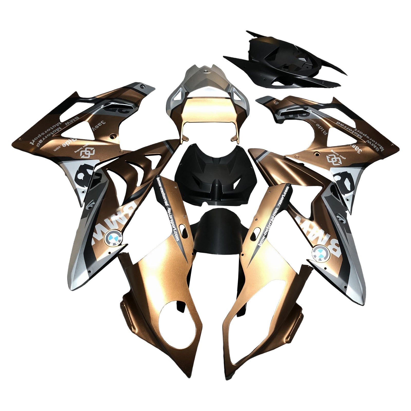 Kit de carénage d'injection pour BMW S1000RR 2009-2014 Carrosserie Plastique ABS