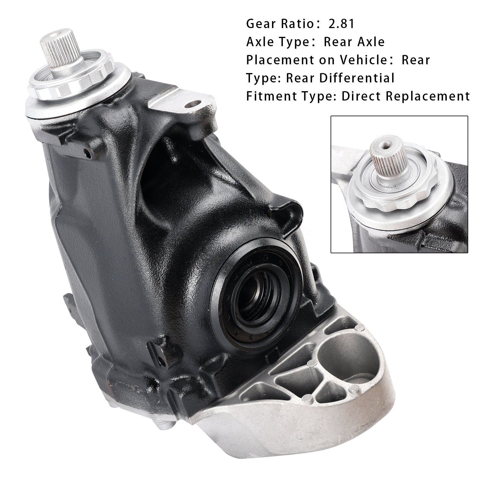 Achter differentieel 33107616972 33107616971, rapport 2.81, voor BMW 1 F20 F21 F21