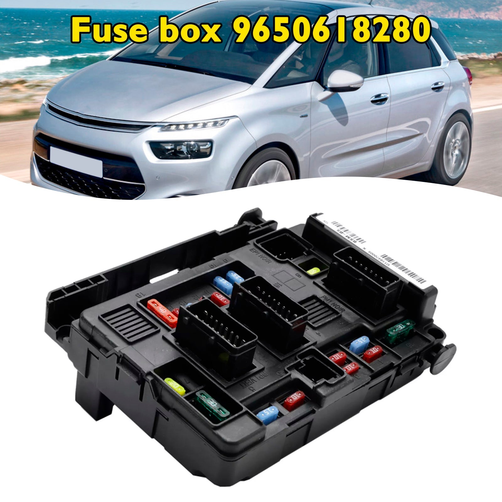 1999-2010 CITROEN XSARA PICASSO 1.6 16V 1.6 8V 1.6 HDI 1.8 16V 2.0 16V 2.0 HDI BSM Módulo de caja de fusibles 9650618280
