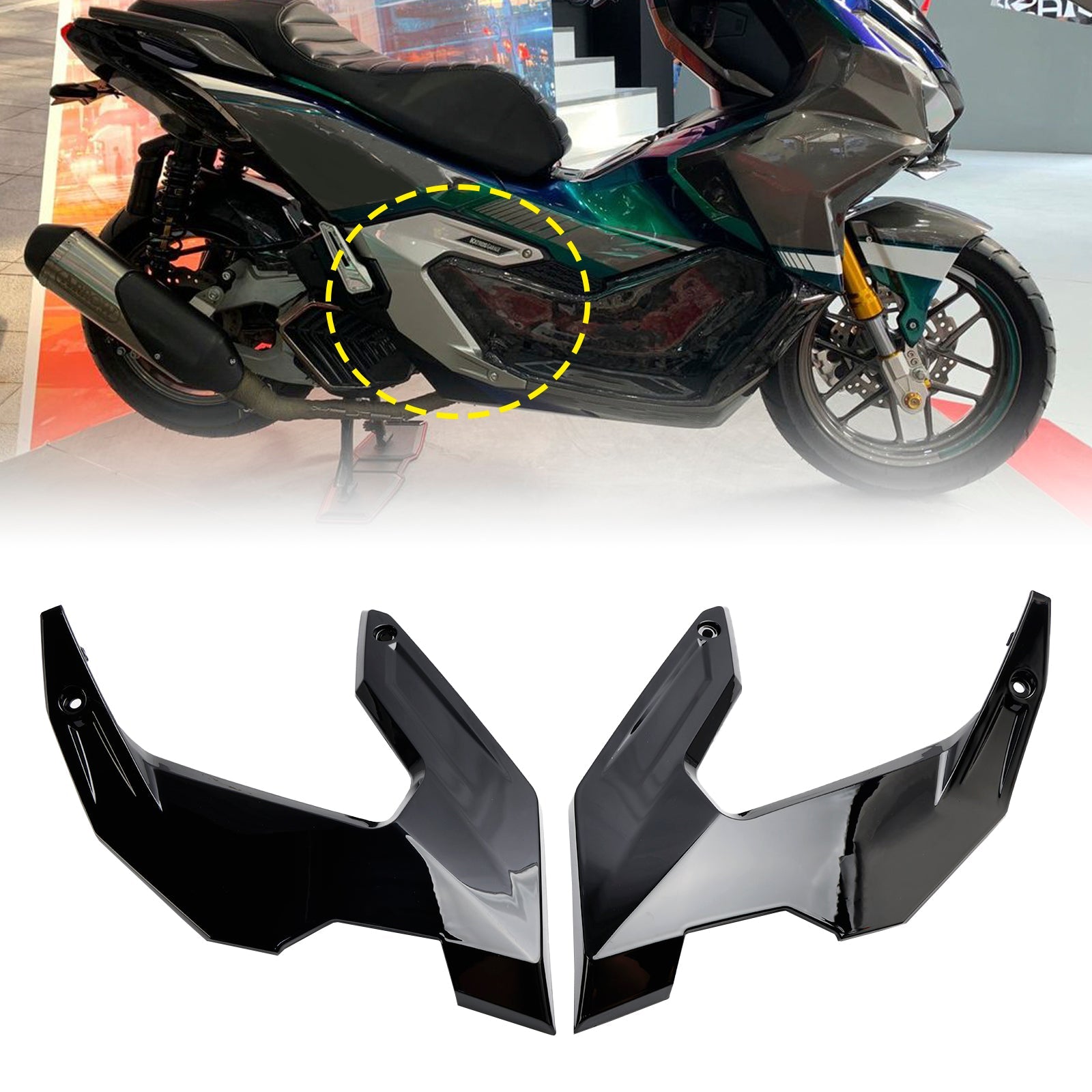 Honda Adv 160 2023-2024: n sivuttaiskehyksen suojaa koskeva suojaus