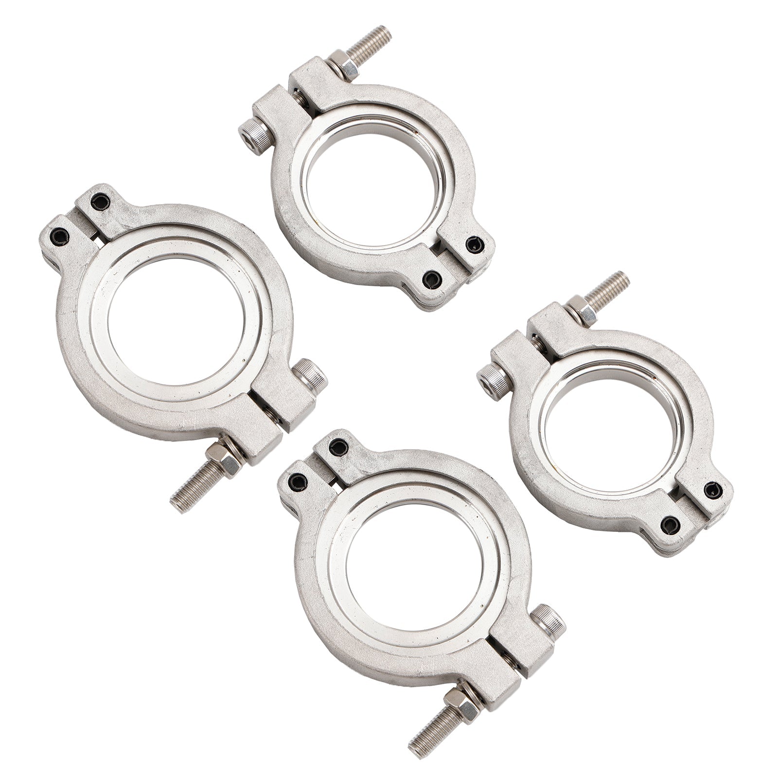 Kit de 4 colliers de serrage V-Band TiAL MV-S 38 mm pour soupape de décharge, avec vis, écrous et joints.