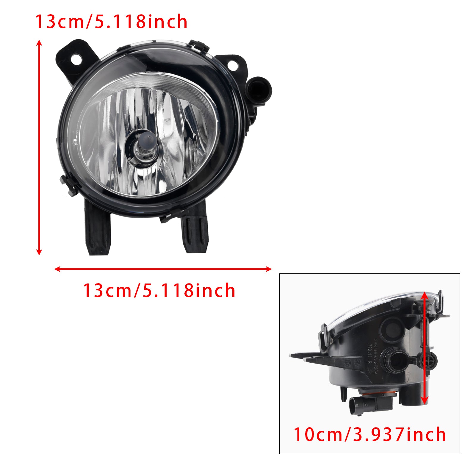 Par de luces antiniebla delanteras con bombillas para BMW F20 F21 F30 F31 F80 2011-2019