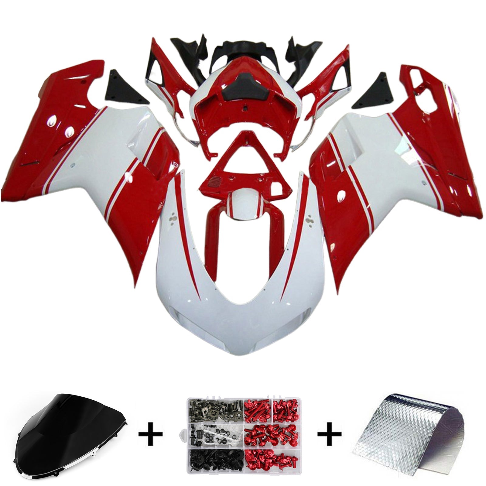 Kit de carénage ABS pour Ducati 1098 1198 848 2007-2011