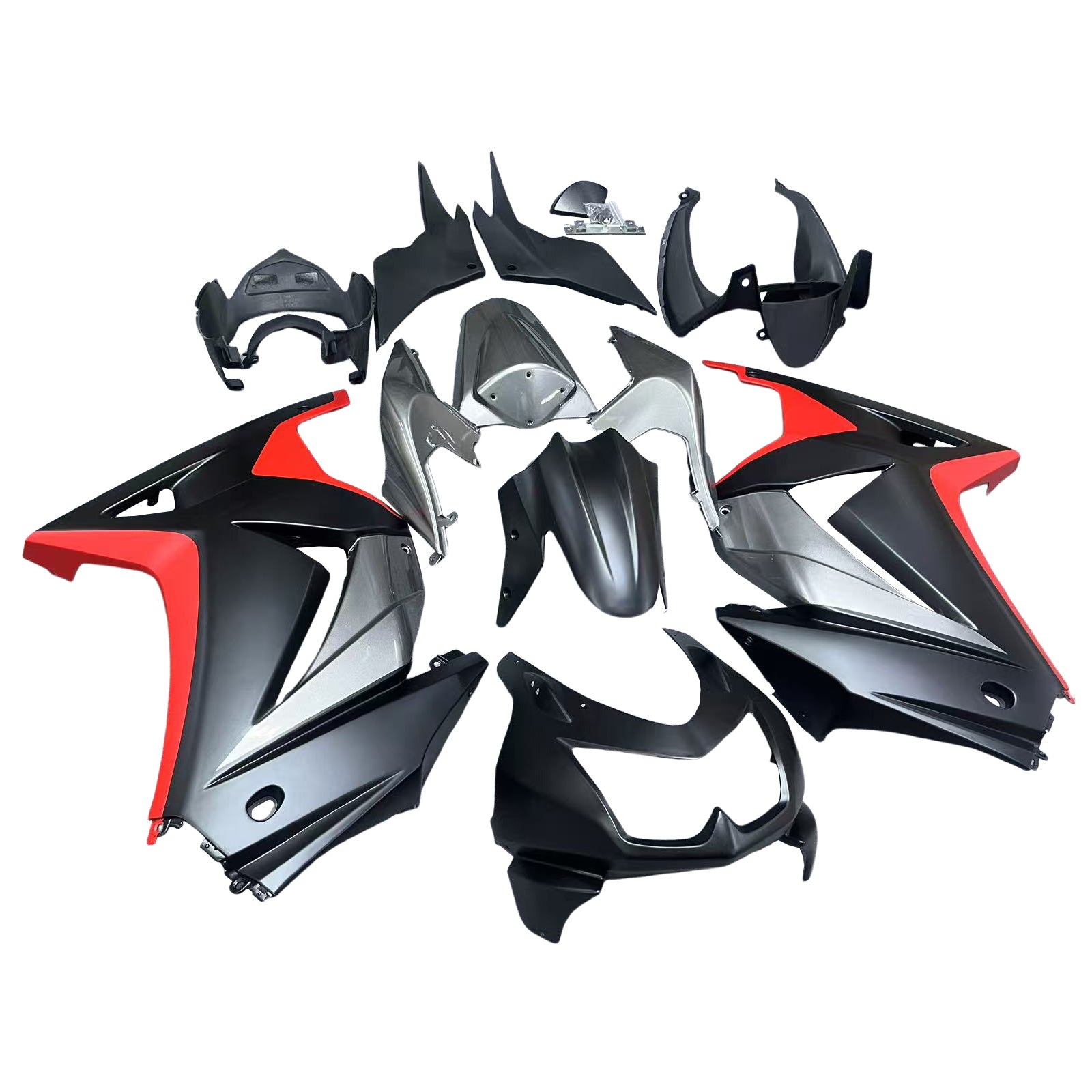 Kit de carénage par injection, carrosserie en plastique ABS, compatible avec Kawasaki EX250/Ninja250R 2008-2012