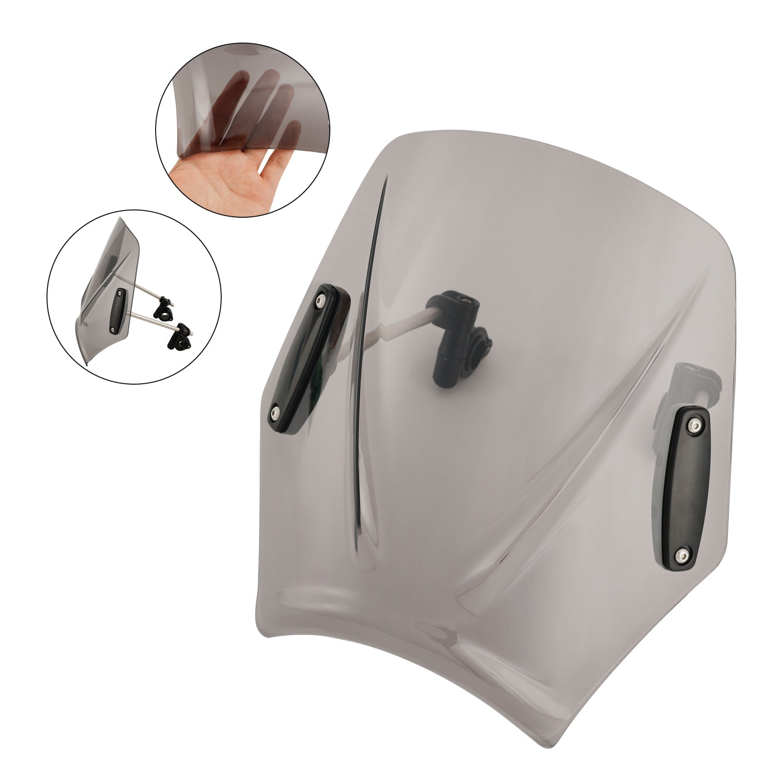 Moto con manubrio 22 mm/7/8 "Vidone del parabrezza universale