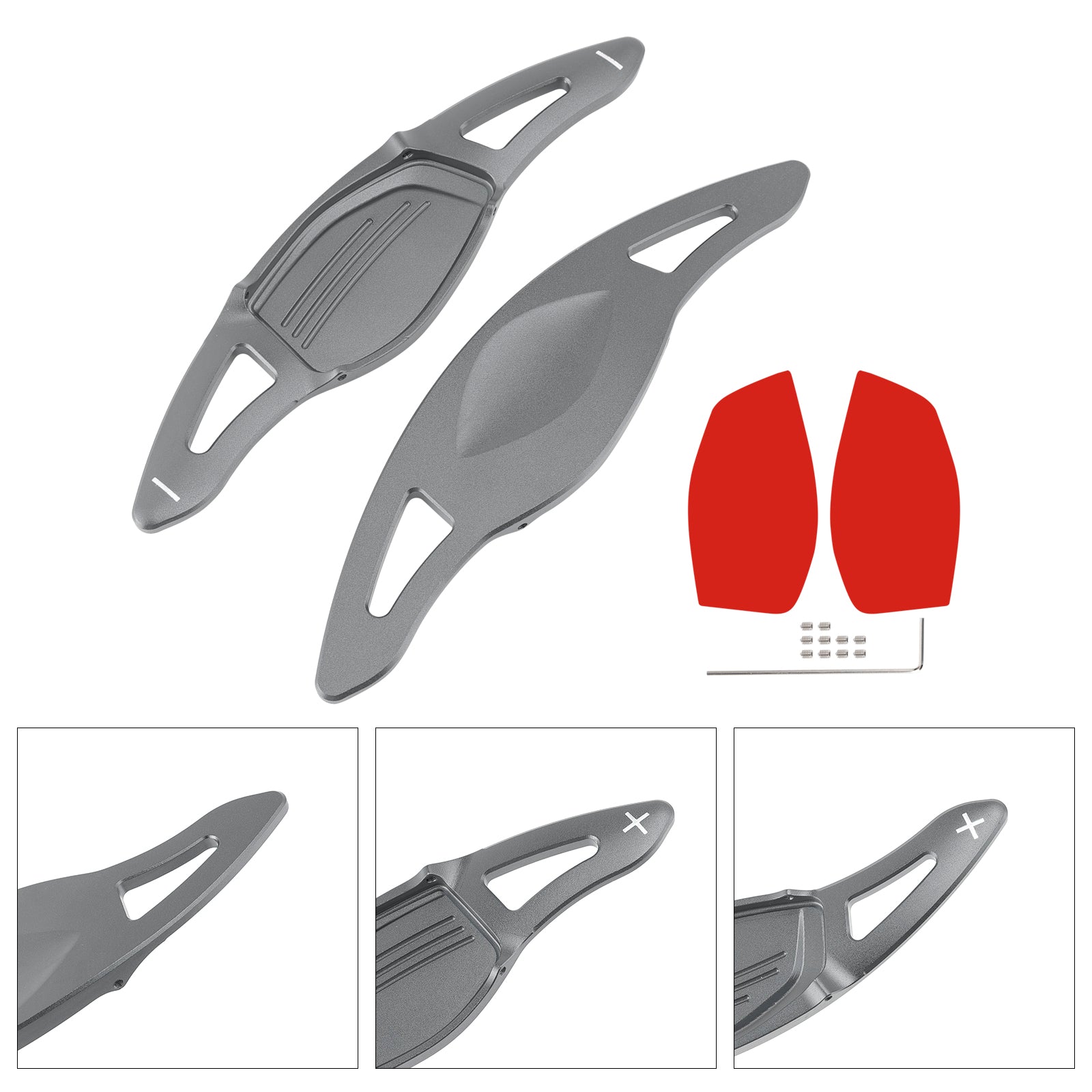 Razširitev volanskega obroča za spreminjanje hitrosti za Audi RS5 RS3 TT RS aluminij