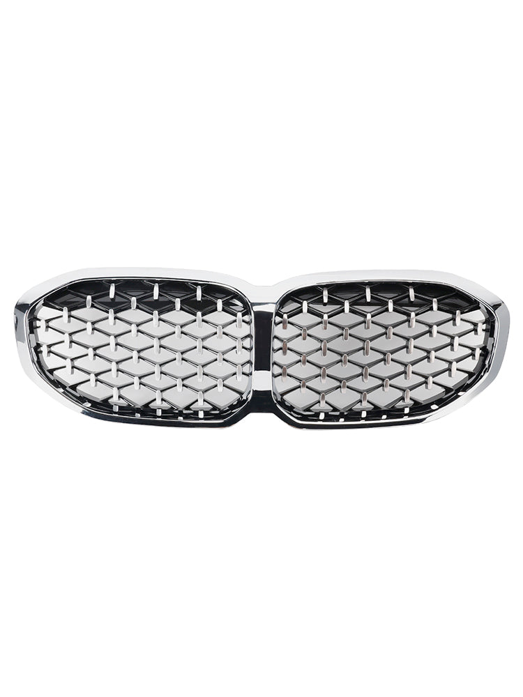 Calandre avant pour BMW Série 1 F40 19-23, style diamant argenté