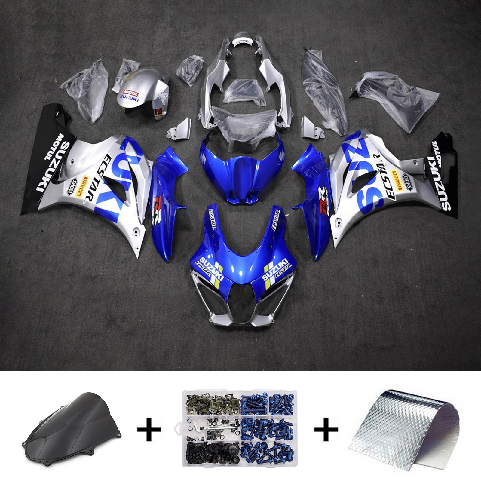 Kit carena iniettata in plastica ABS per Suzuki GSXR1000 2017-2025 K17