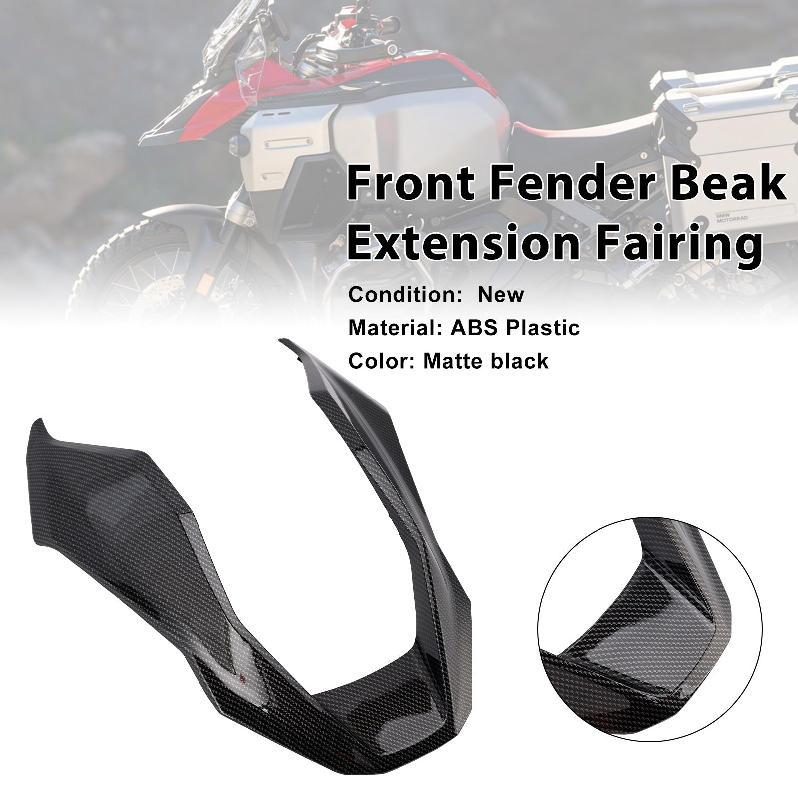 Extension de carénage de garde-boue avant pour BMW R1300GS 2024-2025