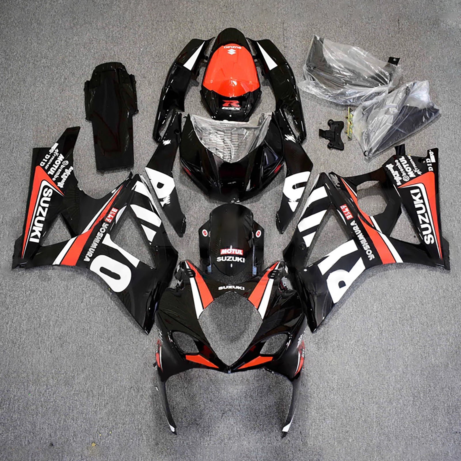 Kit de carénage injecté en plastique ABS pour Suzuki GSXR1000 2007-2008 K7