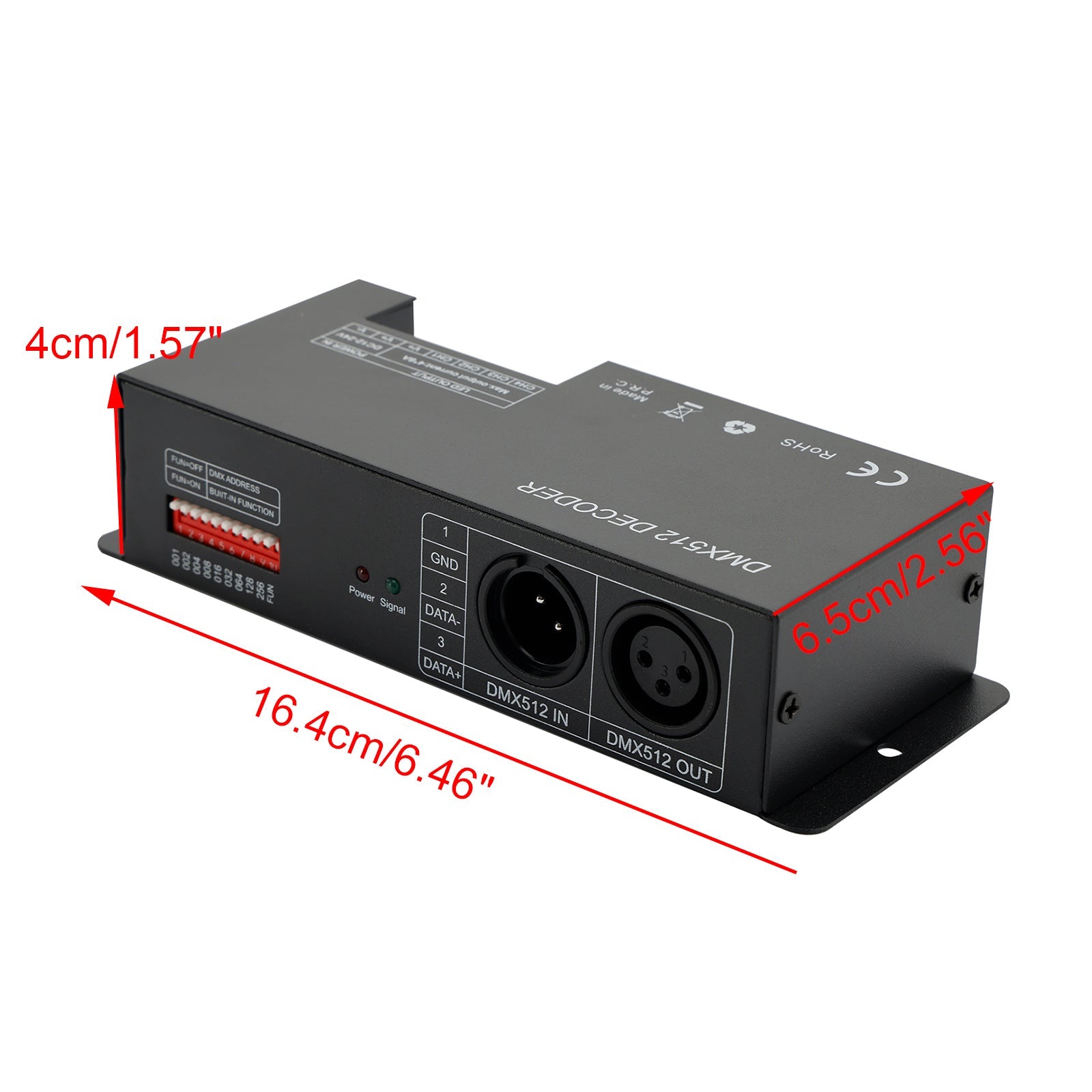 DMX 512 dekoder na 4 kanale RGBW PWM, pogonski gonilnik, krmilnik LED lahkega pasu