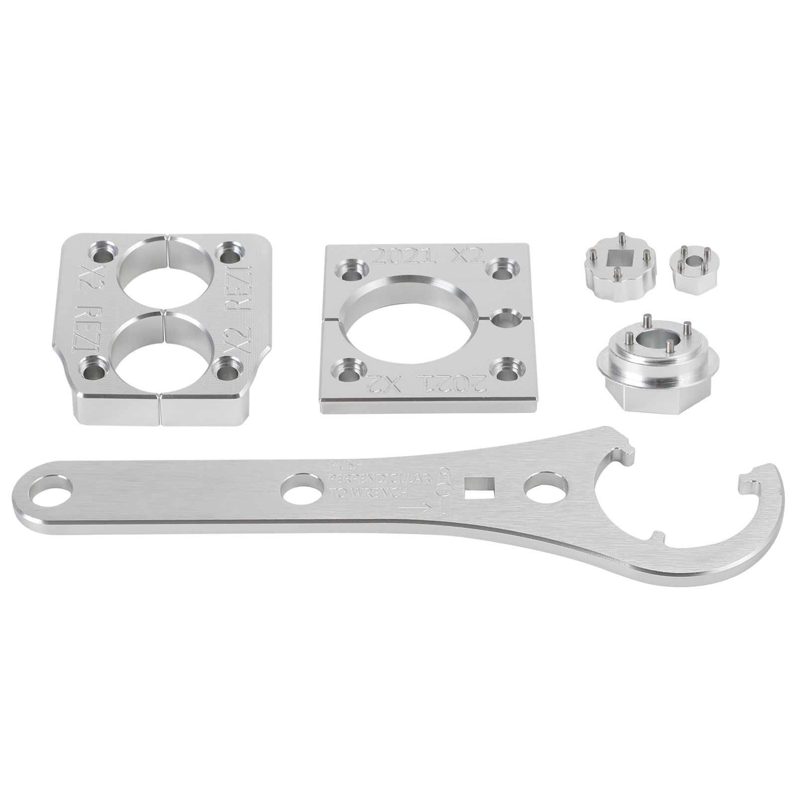 Ensemble d'Outils de Révision de Suspension Flottante : Pince-étau, Tête d'Étanchéité et Douilles 4 Broches pour Fox X2 2021