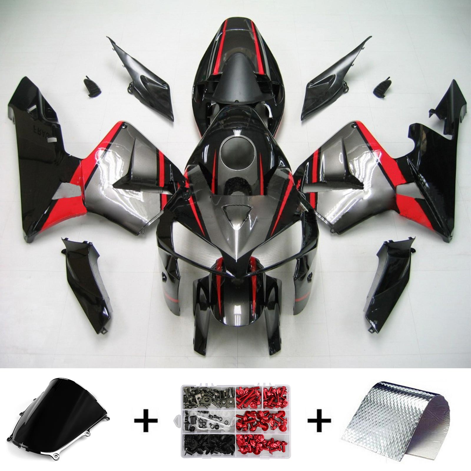 Kit de carénage par injection, carrosserie en plastique ABS pour Honda CBR600RR 2005-2006 F5