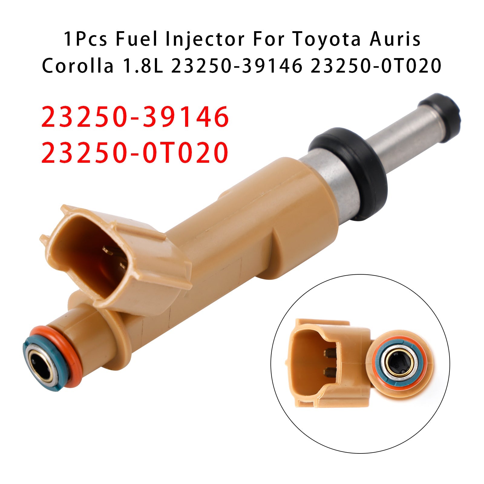 1 inyector de combustible para Toyota Auris Corolla 1.8L 23250-39146 23250-0T020