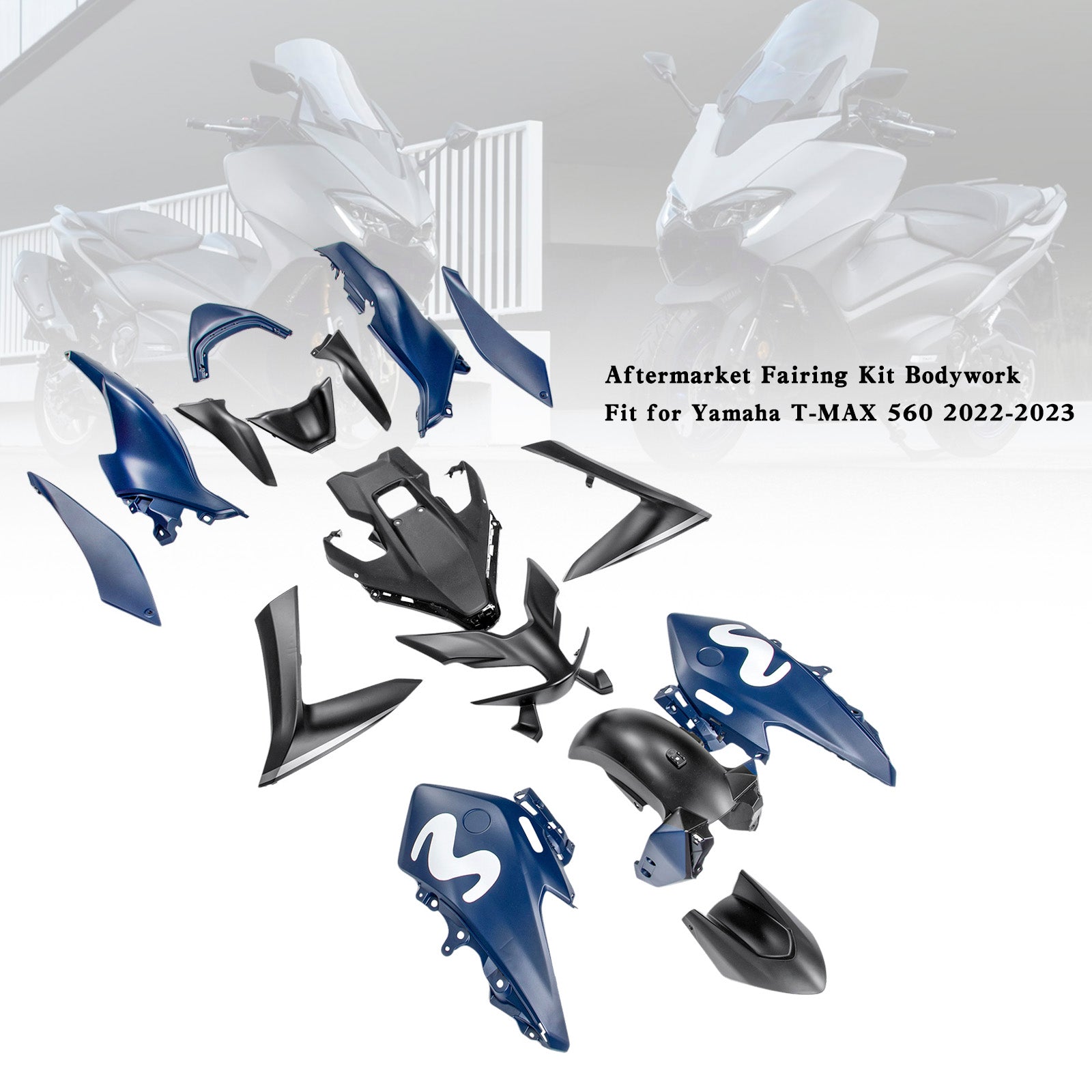 Plastic Bodest Standing Kit Injectie ABS voor Yamaha T-Max 560 2022-2024 07#