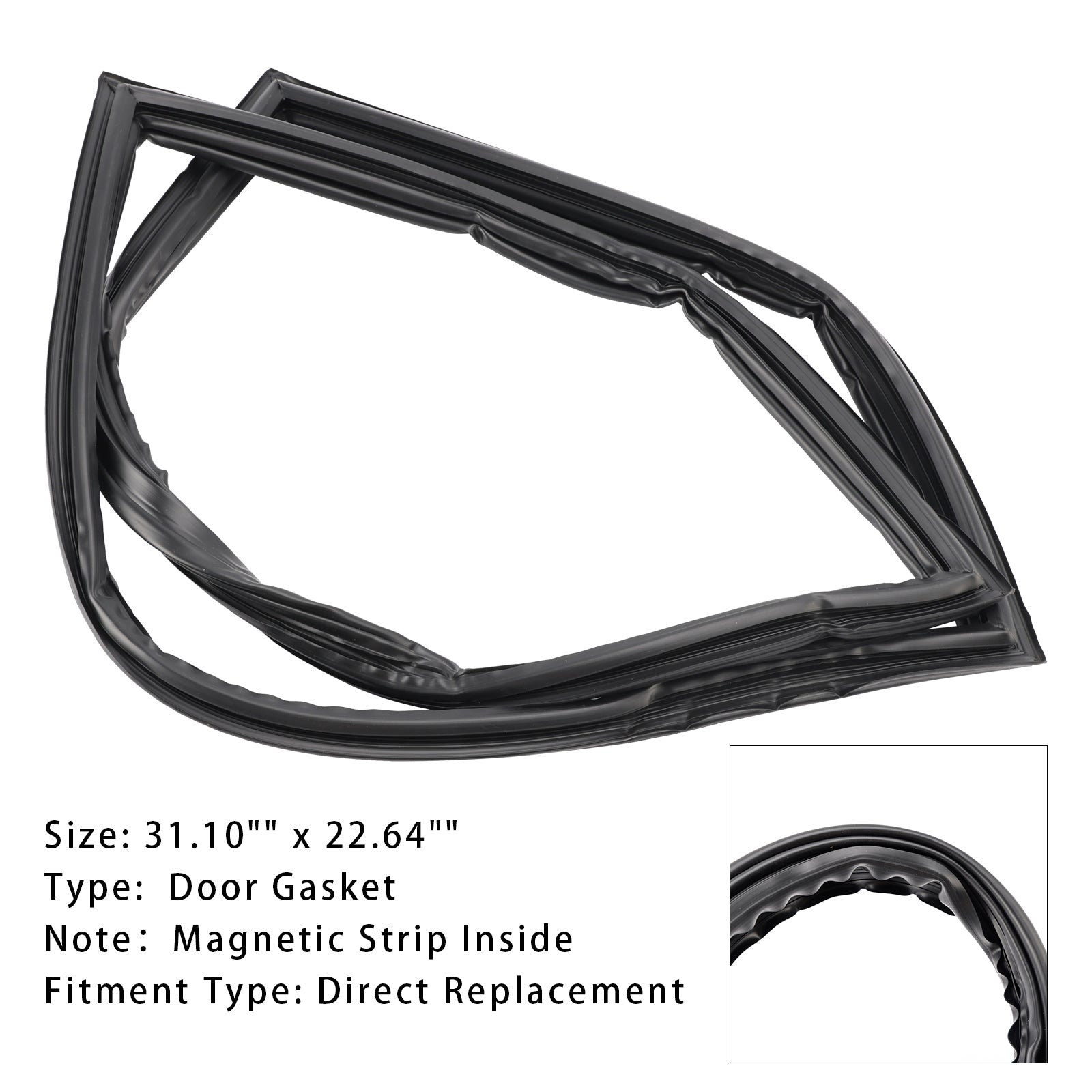 Uszczelka drzwi lodówki i zamrażarki WPW10436250 dla Amana Jenn Air Kenmore Kitchen