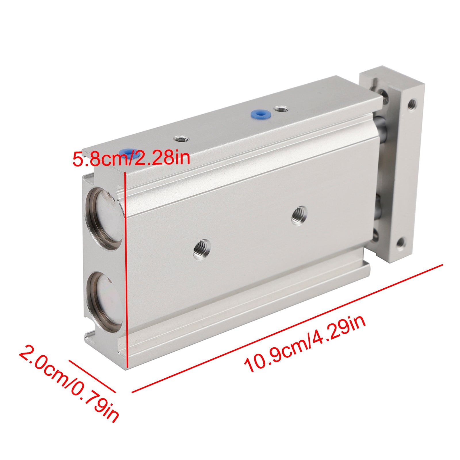 Cilindro pneumatico con doppio stelo SMC CXSM15-30, doppio effetto