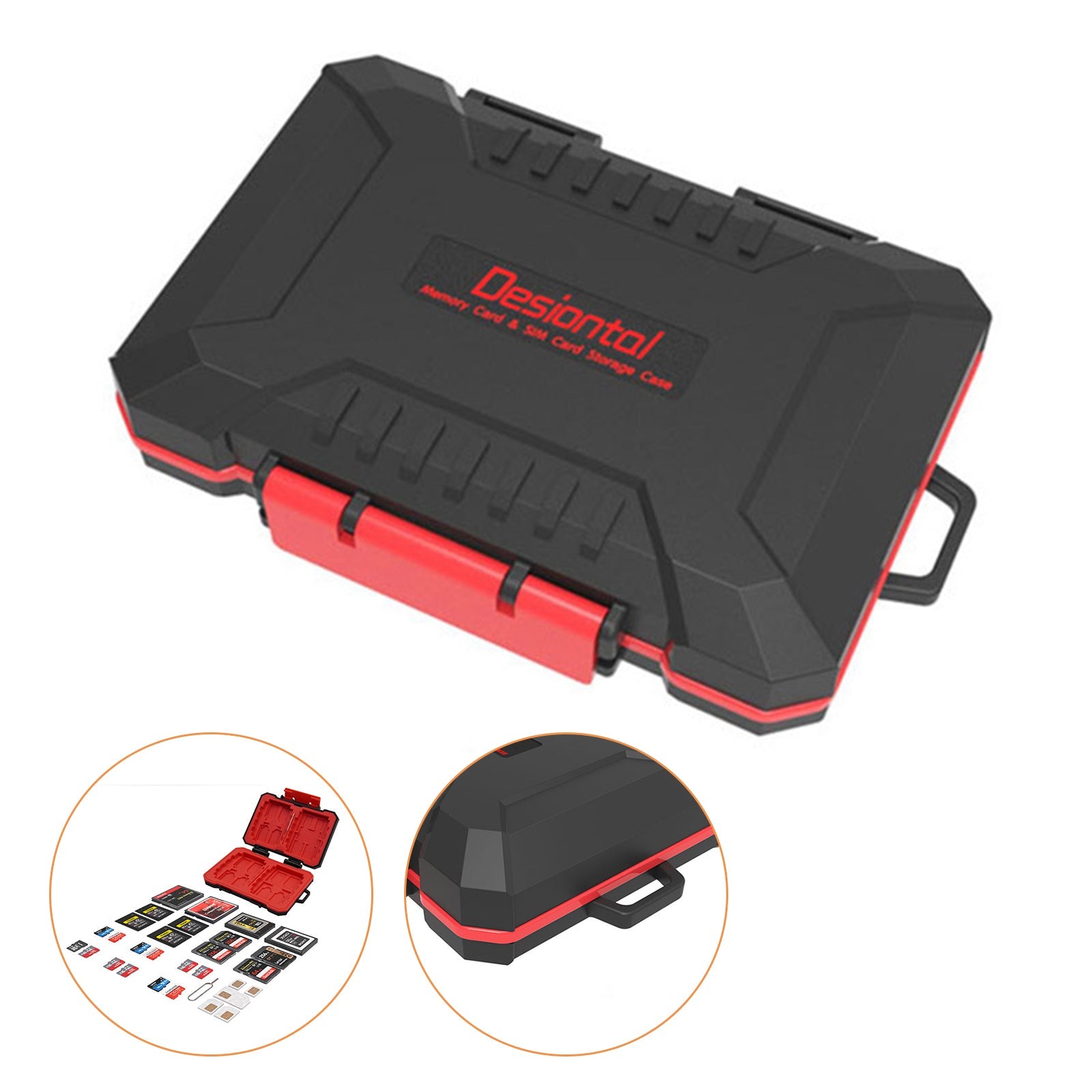 Kameran muistikortin suojakotelo, vedenpitävä ja putoamisen estävä SD-kortin säilytyslaatikko