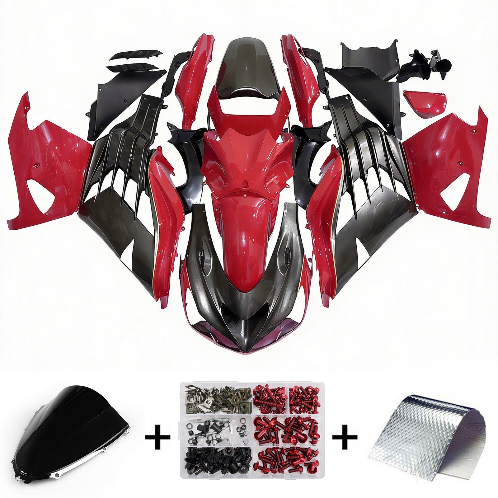 Injection carénage Kit carrosserie fit pour Kawasaki ZX14R ZZR1400 2012-2026
