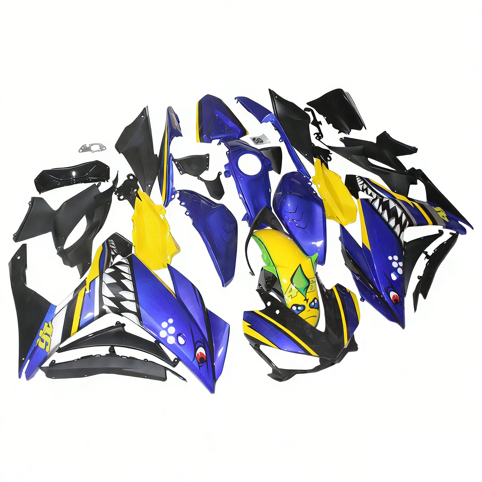 Kit de carénage en plastique ABS injecté pour Yamaha YZF-R3 2014-2018 R25 2015-2017