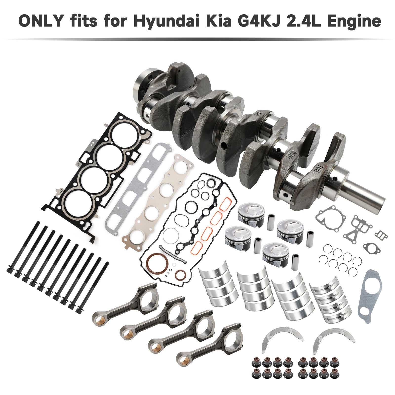 Kit de revisión y reconstrucción del motor HYUNDAI KIA Sorento G4KJ 2.4L Bielas del cigüeñal