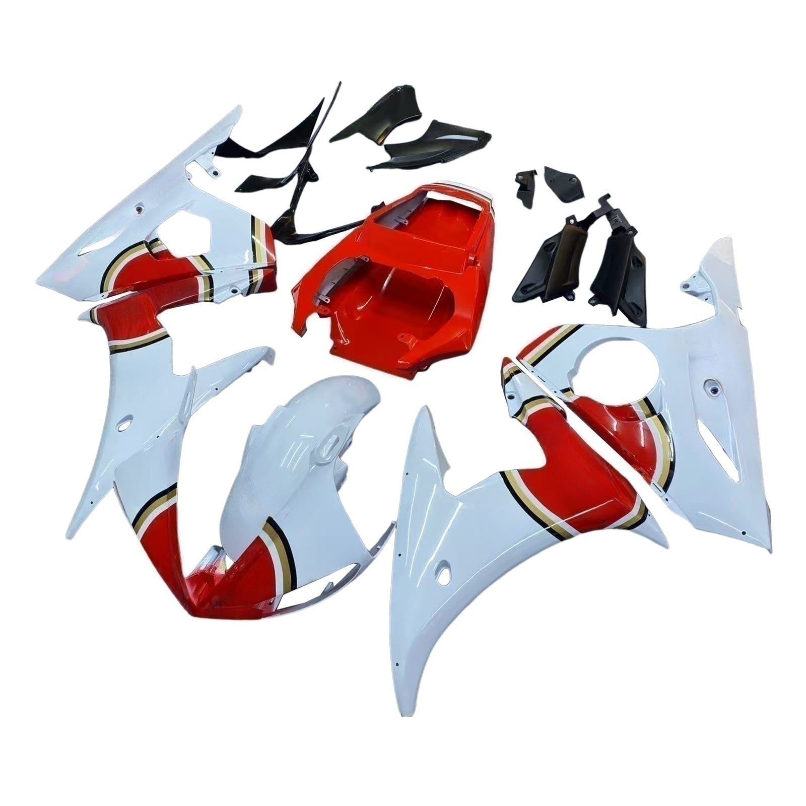 Kit de carénage par injection, carrosserie en plastique ABS, compatible avec Yamaha YZF 600 R6 2005