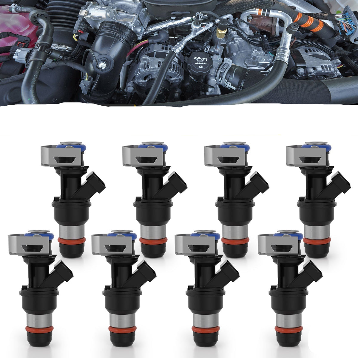 8PCS Fuel Injectors 17113553 pour Chevy Silverado 1999-2007 4.8L 5.3L 6.0L