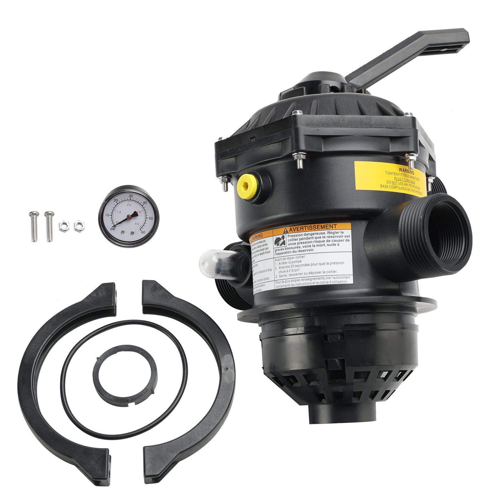 6-drogowy zawór zaciskowy 1-1/2" 262506 Kompatybilny z filtrem piaskowym do basenów i spa