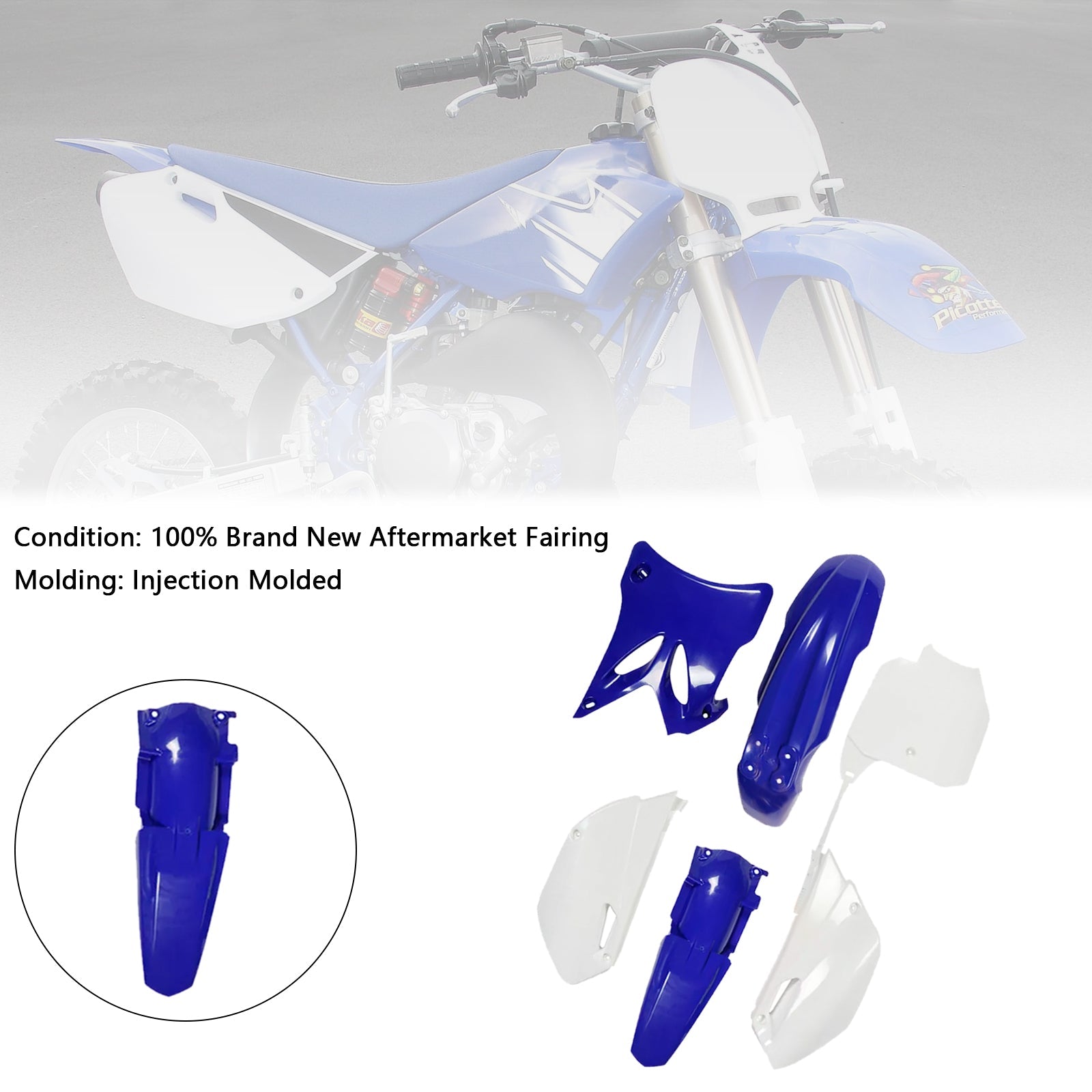 Kit de carénage de garde-boue en plastique pour Yamaha YZ85 2002-2014