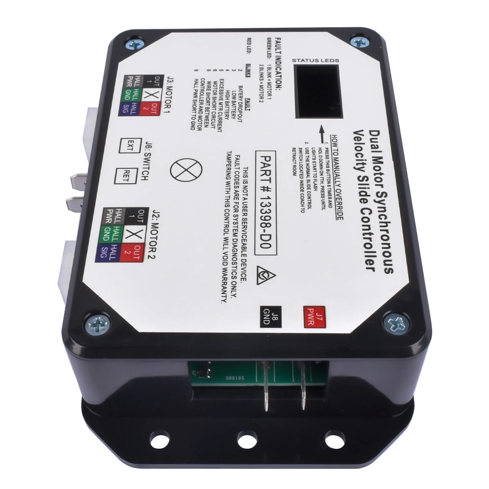 Synchrone snelheidsschuifregelaar met dubbele motor 13398-D0 voor Lippert V-Sync II
