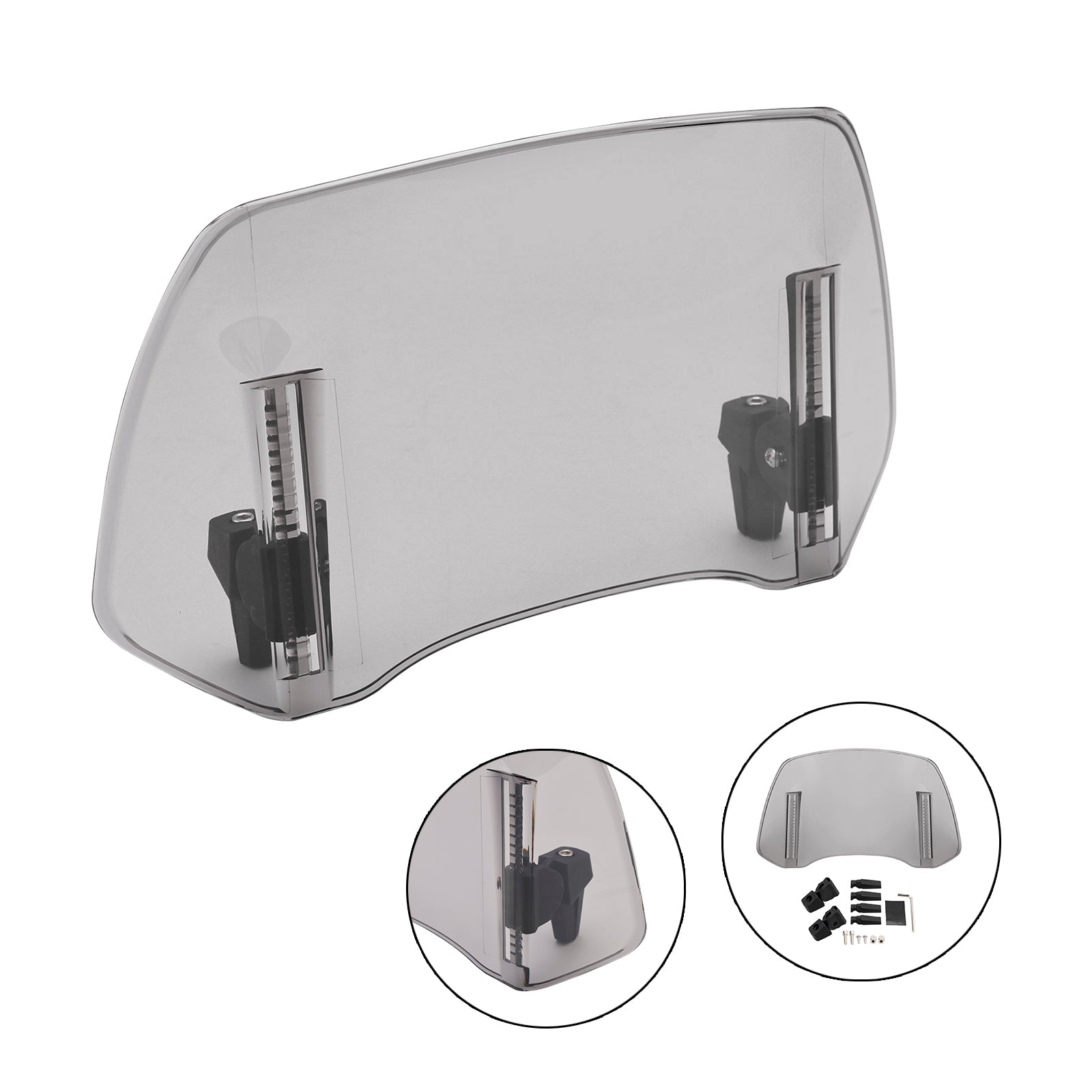 Univerzalni nastavljiv podaljšek deflektorja za vetrovnico na posnetek na vetrobranskem steklu