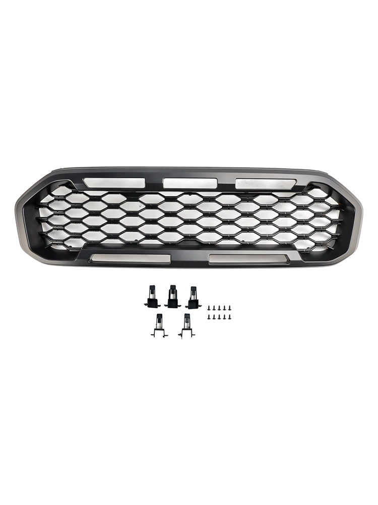 Grille de pare-chocs avant noire pour Ford Ranger T8 2019-2023
