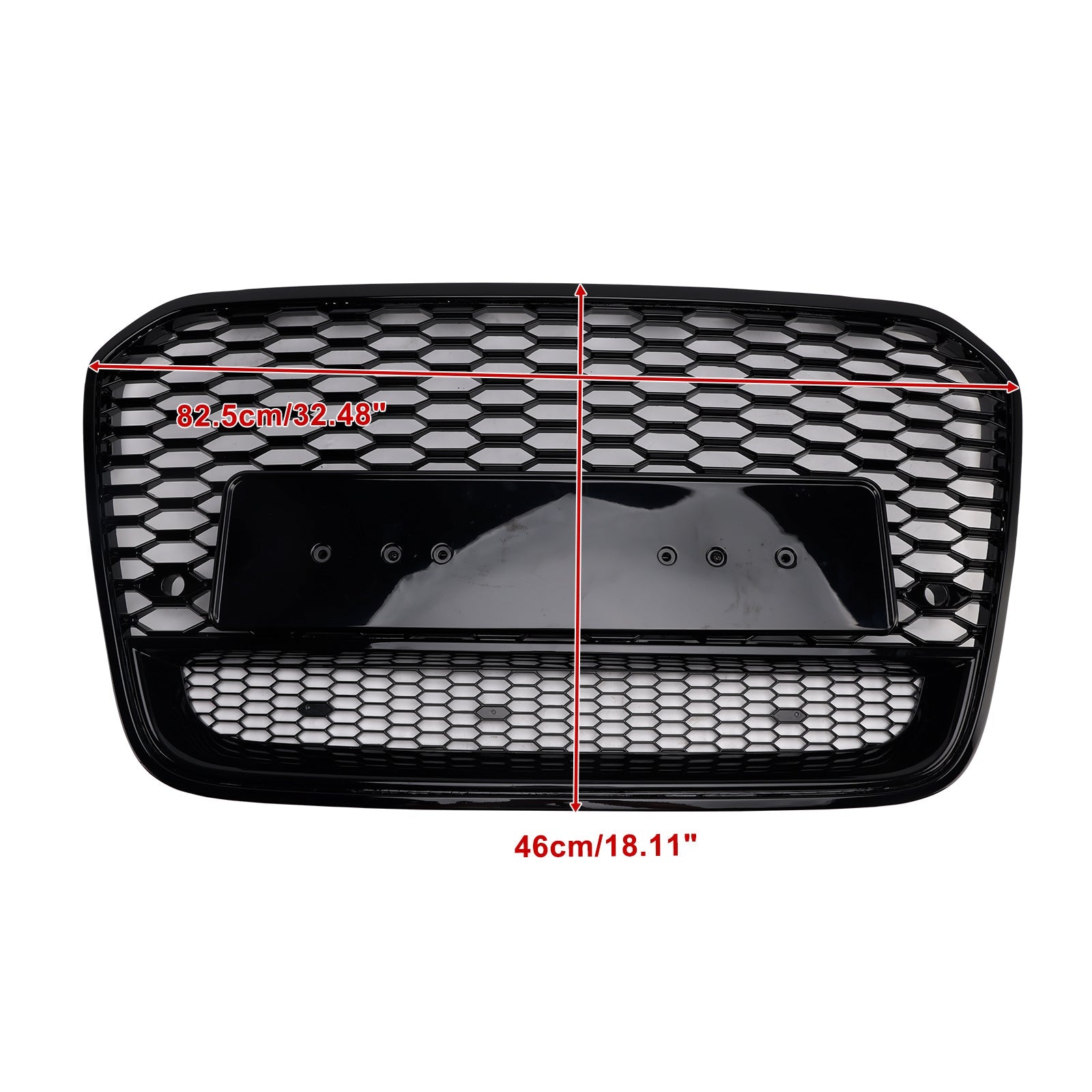 Grille de calandre avant en nid d'abeille style RS6 pour Audi A6 S6 C7 2012-2015