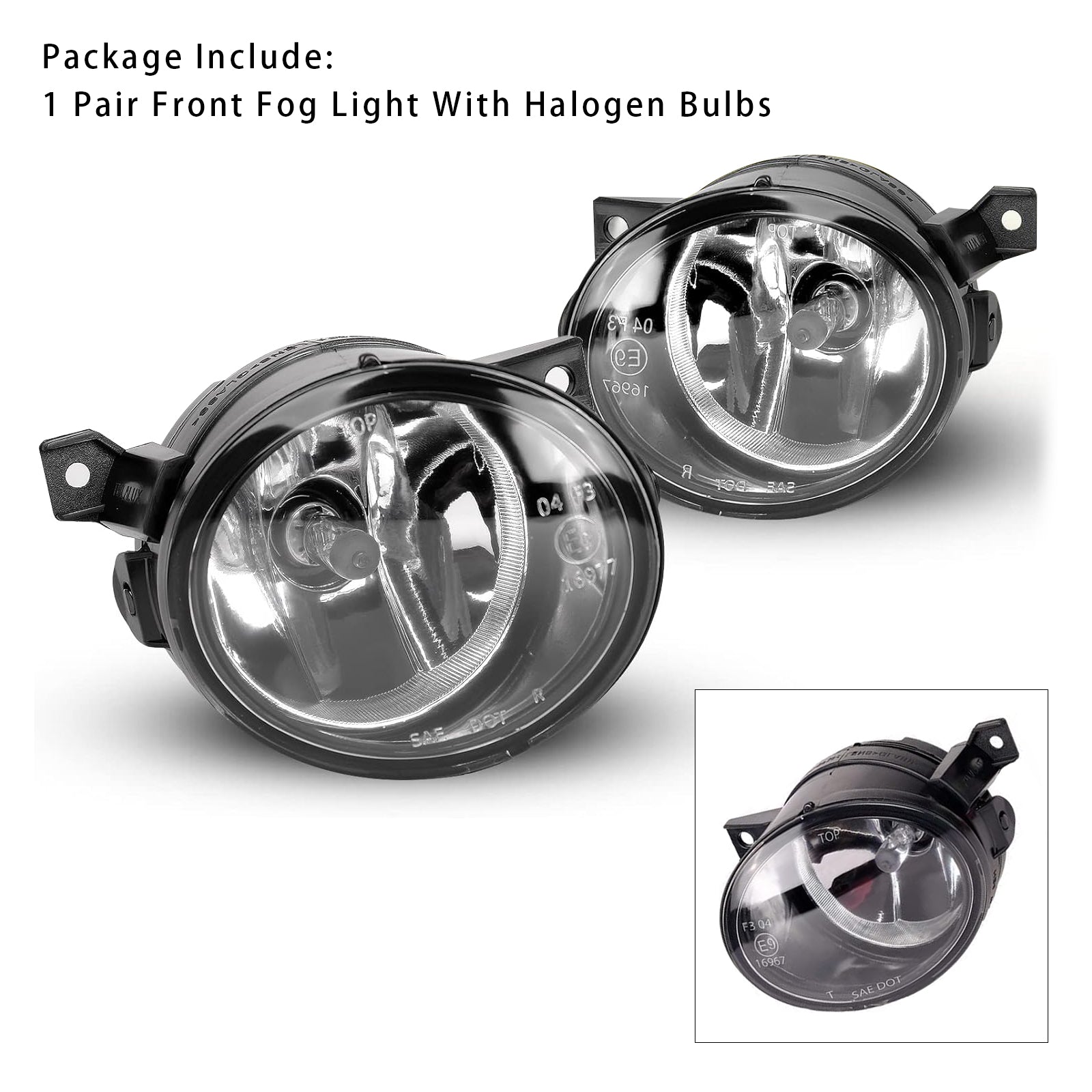 Par de luces antiniebla delantera antes de Volkswagen Golf Mk5 GTI Versión 2004-2009