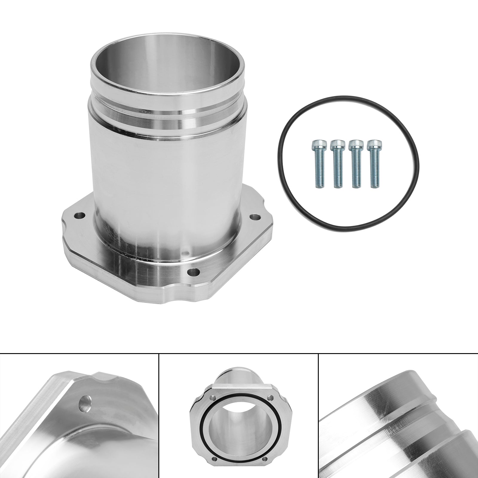 2011-2016 6.6L LML Duramax Billet Rejilla de aluminio Calentador Válvula de acelerador Eliminar