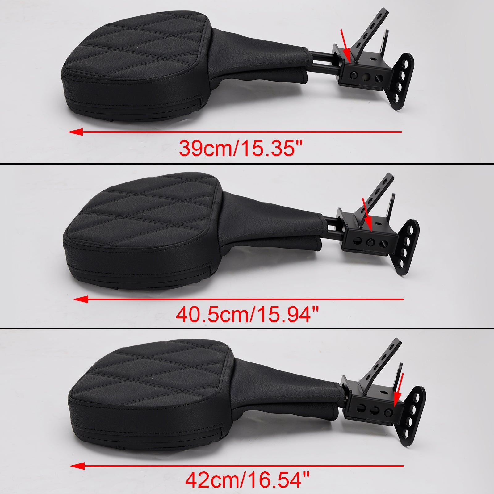 Coussin de dossier conducteur compatible avec Street Electra, Road Glide, Road King et Tri Glide (2009-2025)