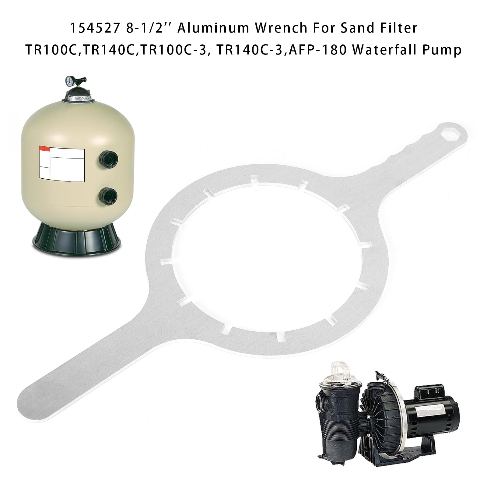 8-1/2 aluminijasti ključ'' 154527 za peščeni filter TR100C TR140C, TR100C-3, TR140C-3