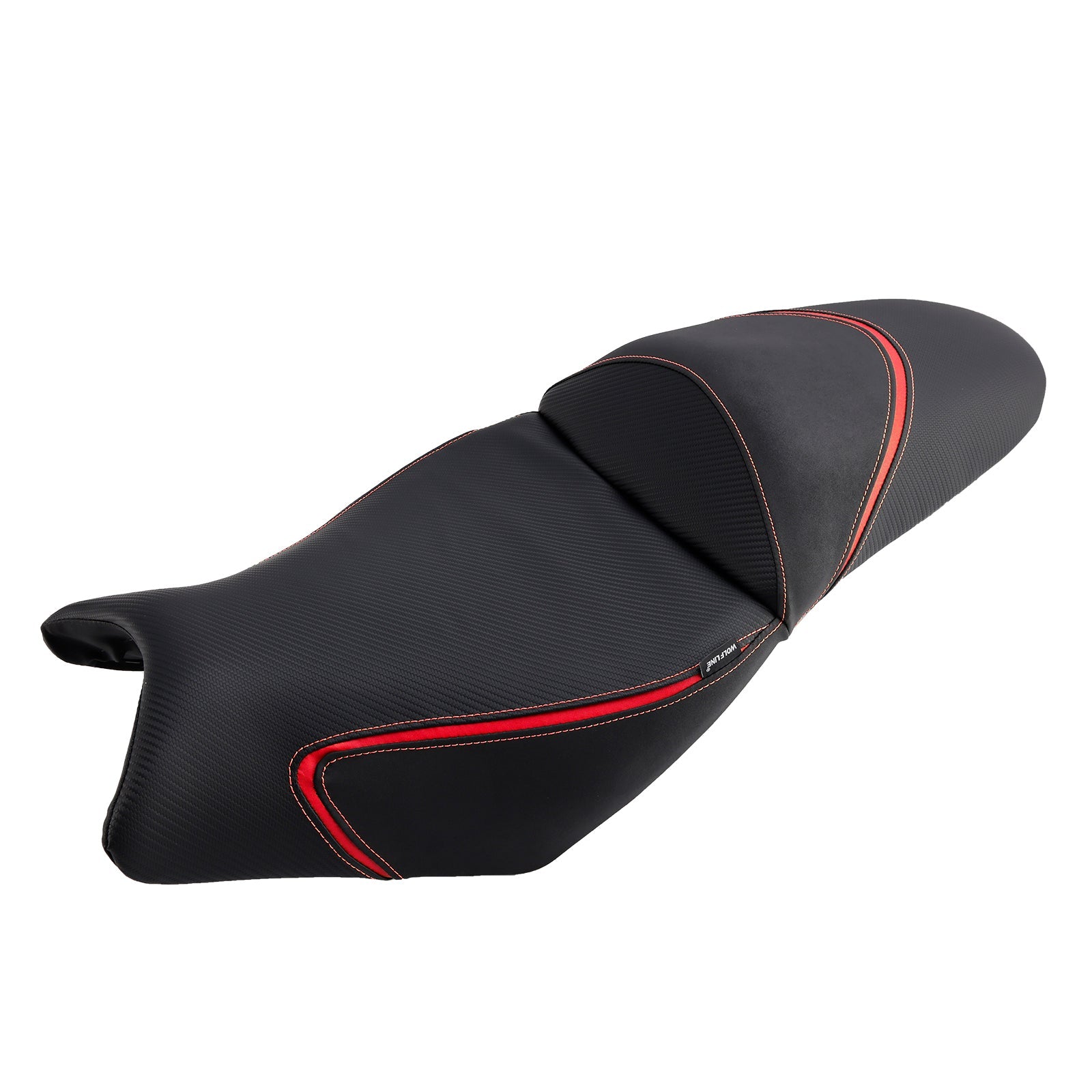 Saddle de pasajeros delanteros y traseros rojos para Kawasaki Versys 650 2022-2024