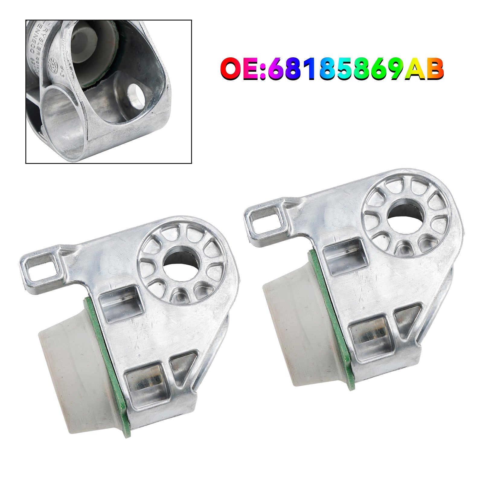 2 * Suspensión de escape del silenciador 68185869AB para Jeep Cherokee 2015-2021