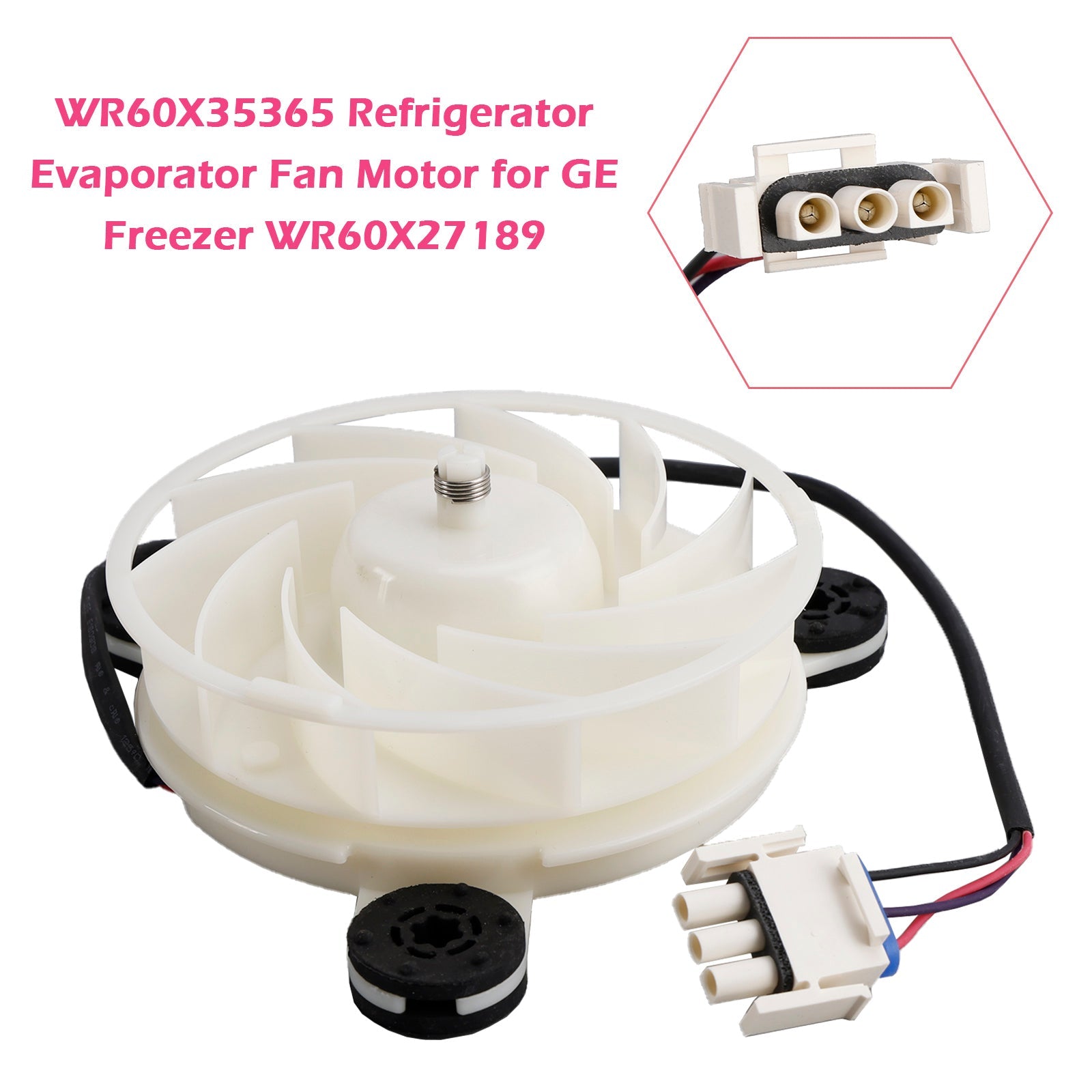 Moteur de ventilateur d'évaporateur de réfrigérateur WR60X35365 pour congélateur GE WR60X27189
