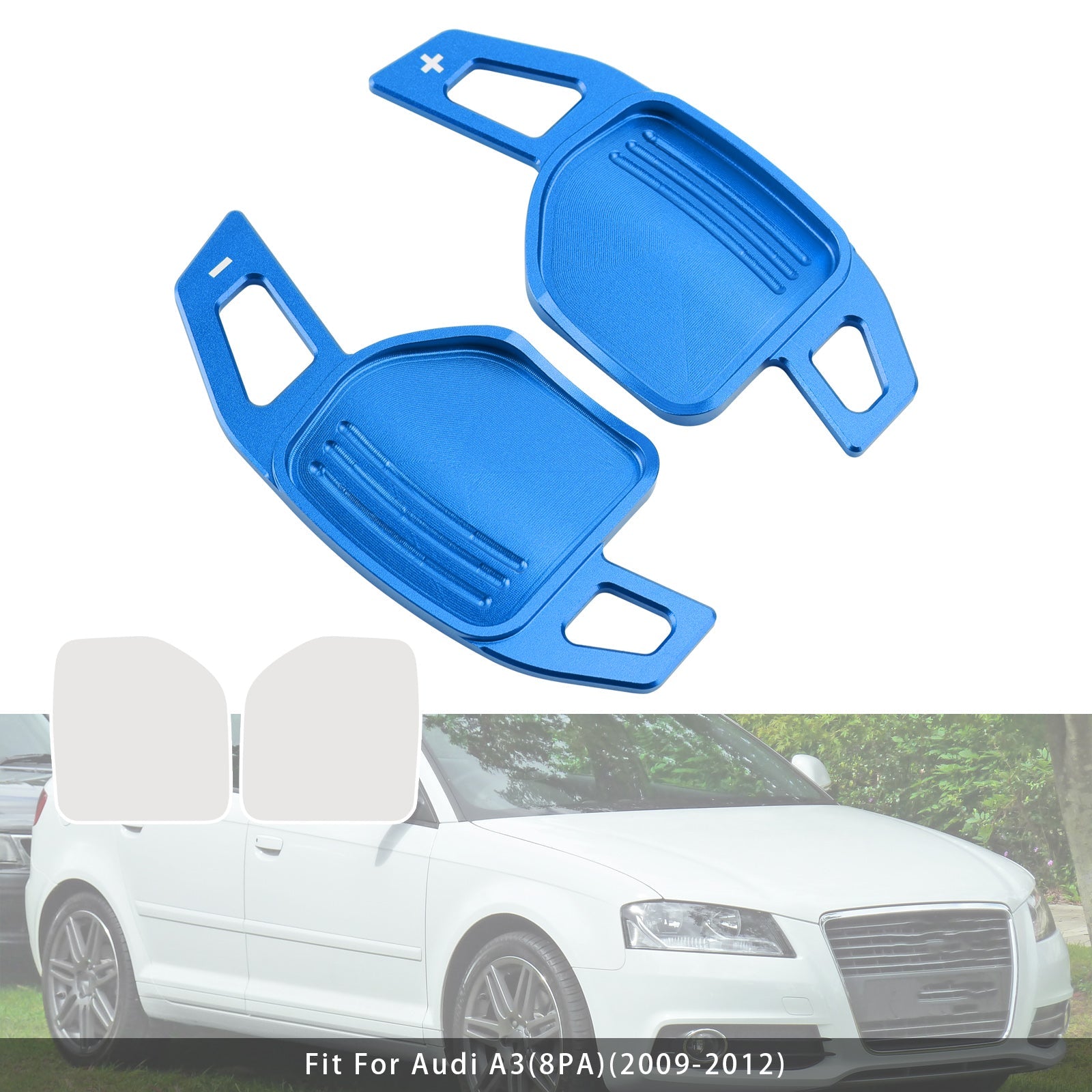 Palettes de changement de vitesse au volant pour Audi A3 A4 A5 A6 TT Q5 08-14 en aluminium