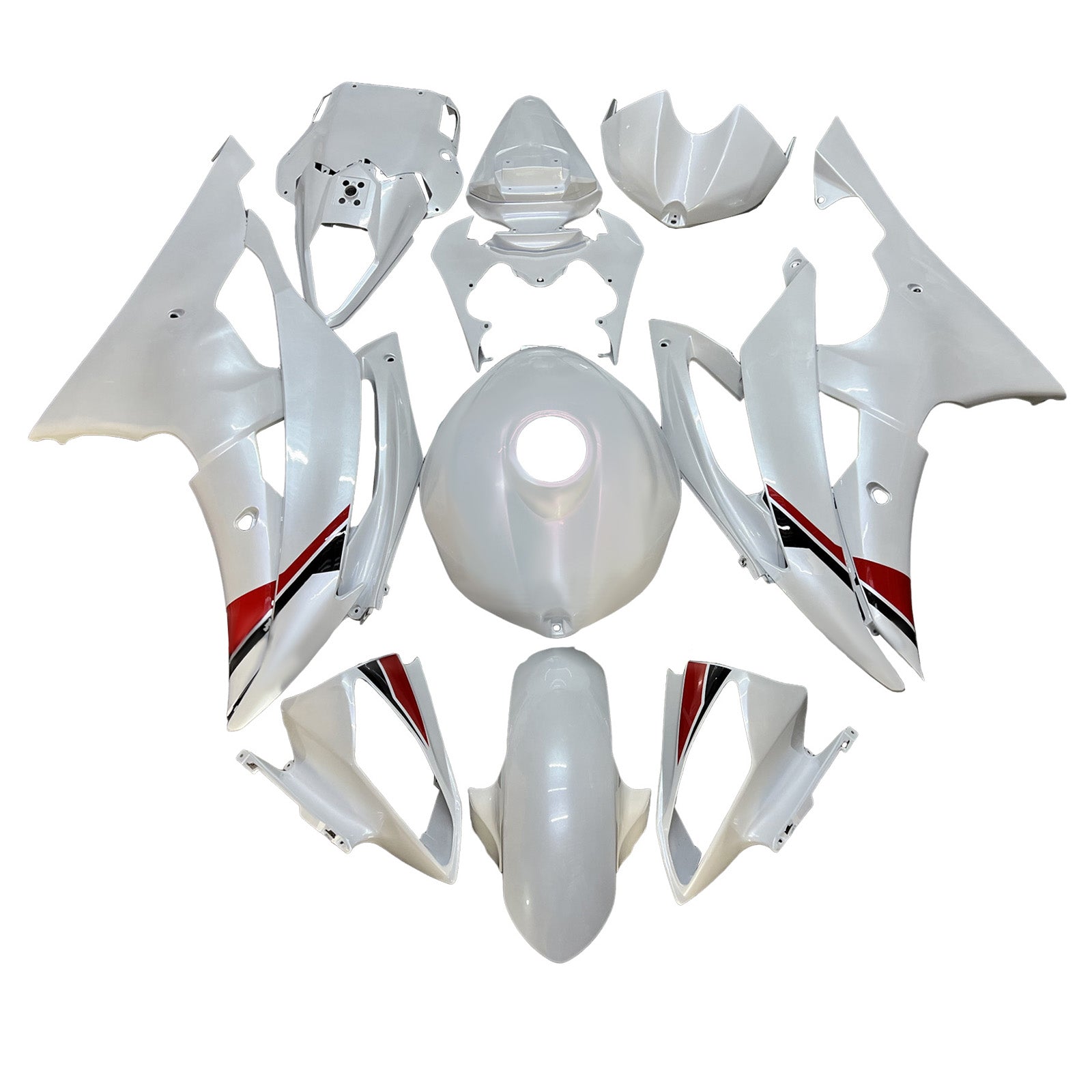 Kit carenatura iniettata in plastica ABS per Yamaha YZFR6 YZF-R6 2008-2016