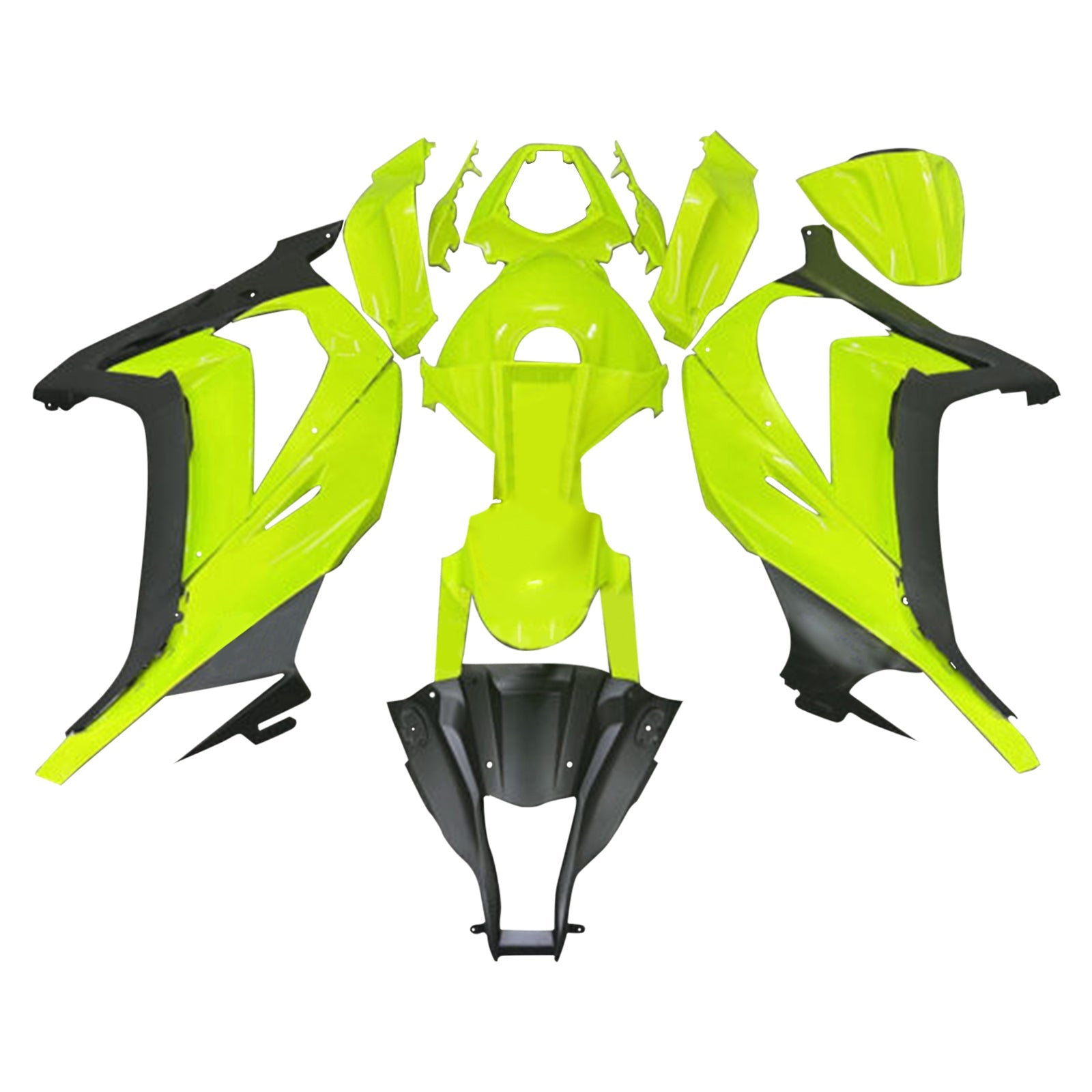 Kit de carénage par injection, carrosserie en plastique ABS pour Kawasaki ZX10R 2011-2015