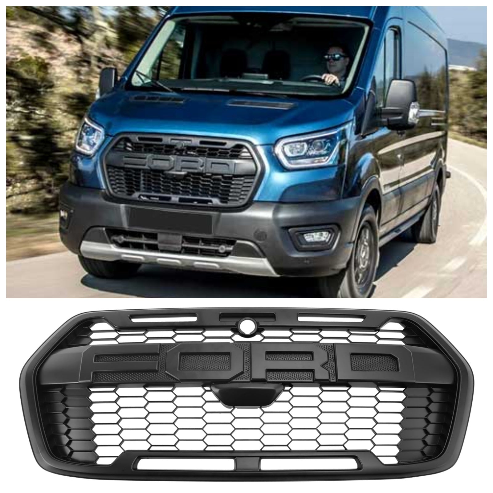 Raptor Stijl Voorbumper Grille Grill 2467809 Voor Ford Transit MK8 Trail 2019+