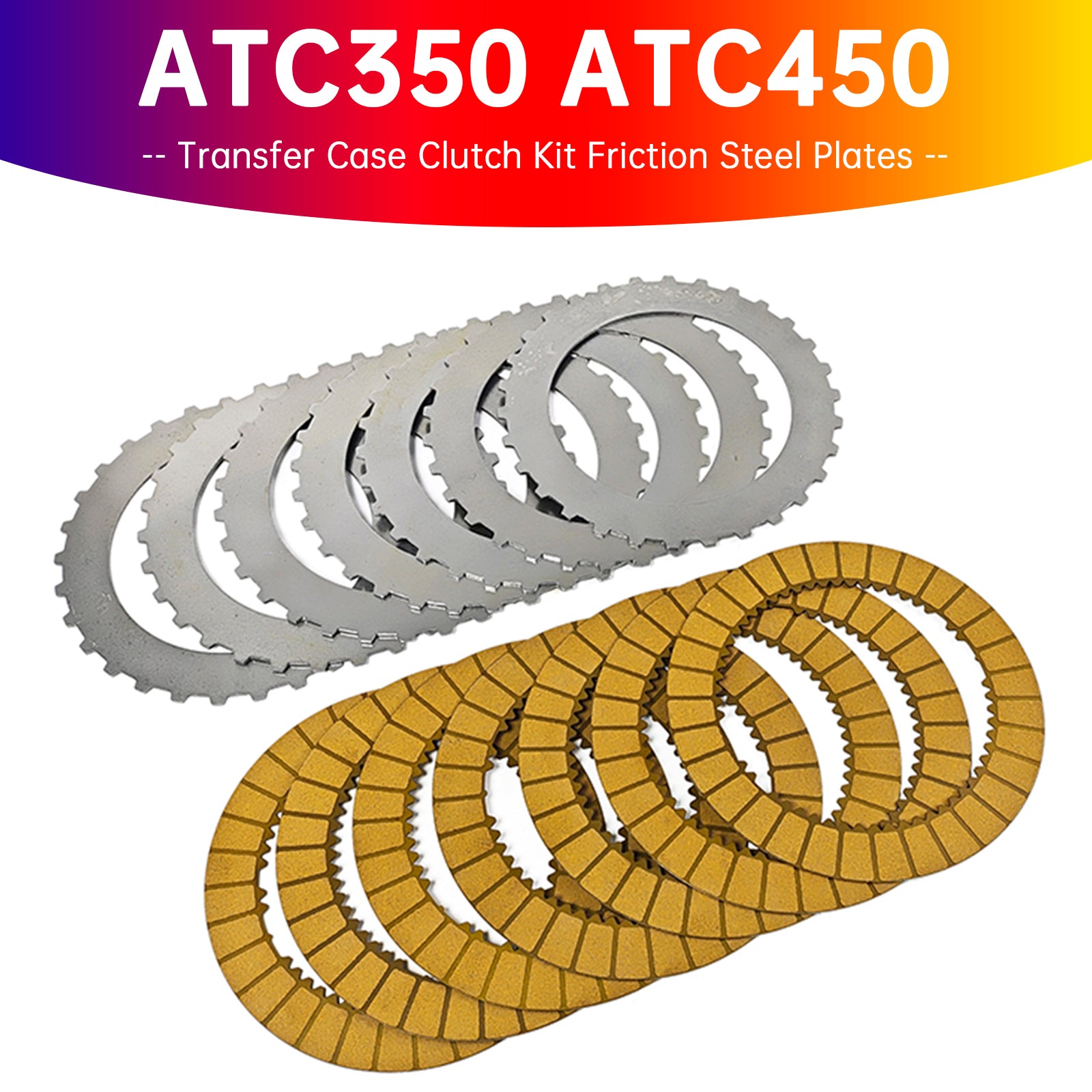 Kit d&ATC350 ATC450 tussenbakkoppeling, stalen frictieplaten voor BMW