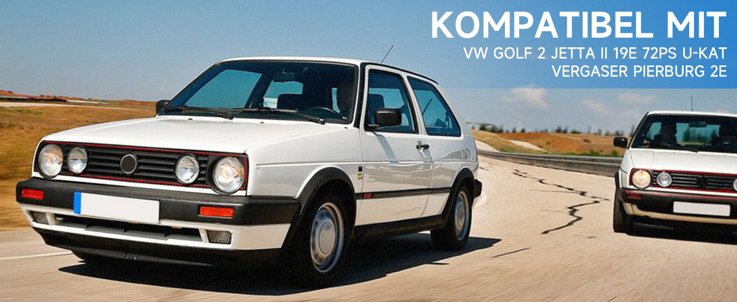 Gaźnik dla VW Golf 2 Jetta II 19E 72PS od 01/86 z Catalyst, Pierburg Carburetor 2E 027129016H